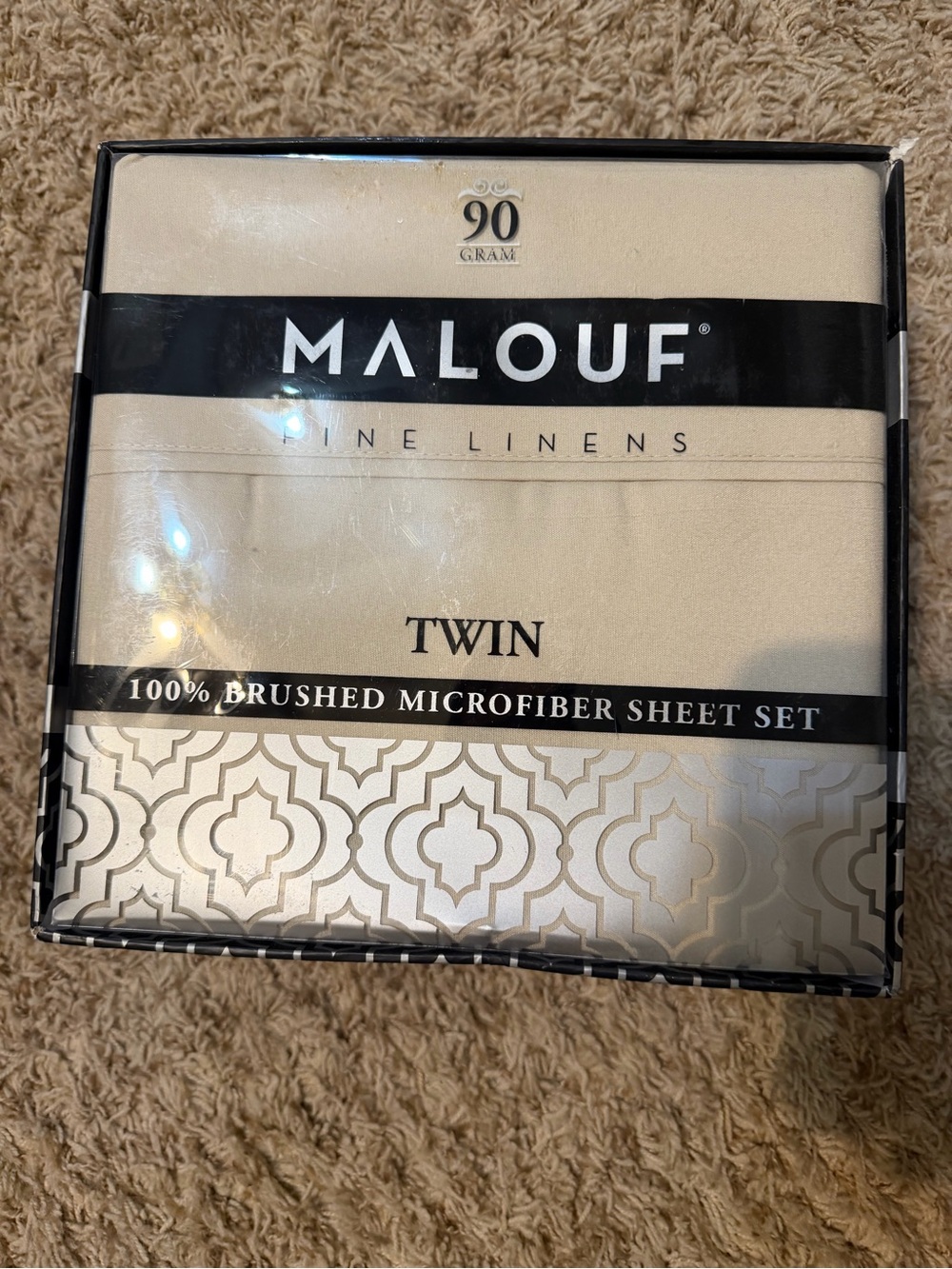 Beige Twin Sheet set